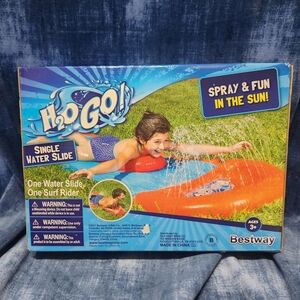 H2O GO! Single Water Slide with Surf Rider - Orange